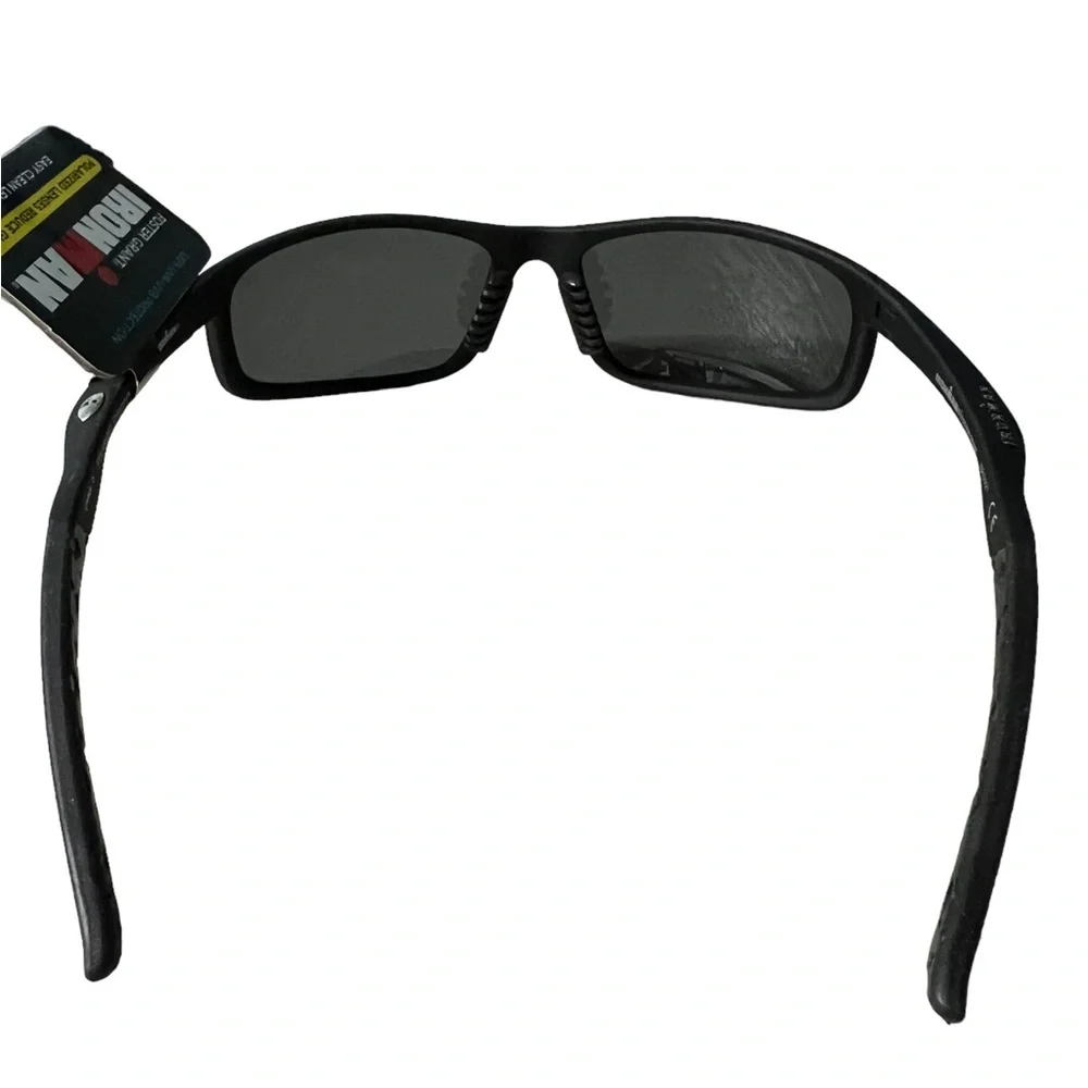 Foster Grant Ironman Black Sunglasses 100% UVA-UVB Protection
